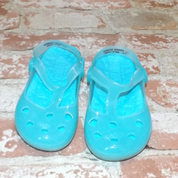 Kidgets Turquoise Jelly Shoes - Picture 1 of 2